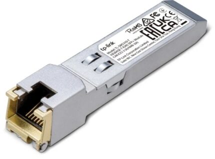 TP-Link Omada SM5310-T Modulo ricetrasmettitore SFP+ - 1000Base-T - Cavi fino a 30 m - Velocità fino a 10 Gbps - Connettore RJ45 - Pluggable - Monitoraggio DDM