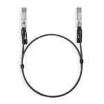 TP-Link Omada SM5220-1M Cavo di collegamento diretto da 1 m - Velocità fino a 10 Gbps - Connettore 10G SFP+ - Rame argentato - Colore: nero