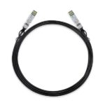 TP-Link Omada SM5220-3M Cavo di collegamento diretto da 3 m - Velocità fino a 10 Gbps - Connettore 10G SFP+ - Rame argentato - Colore: nero