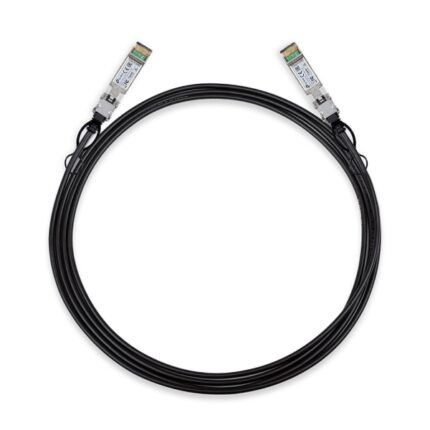 TP-Link Omada SM5220-3M Cavo di collegamento diretto da 3 m - Velocità fino a 10 Gbps - Connettore 10G SFP+ - Rame argentato - Colore: nero