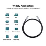 TP-Link Omada SM5220-3M Cavo di collegamento diretto da 3 m - Velocità fino a 10 Gbps - Connettore 10G SFP+ - Rame argentato - Colore: nero - immagine 4