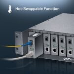 TP-Link Omada FC1420 Chassis a 14 alloggiamenti - 19 pollici - 2 ventole - Altezza 2U - Colore grigio scuro - immagine 5