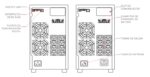 Riello Sentinel Pro2 3000 UPS line-interactive - Potenza 3000 W - Display LCD multifunzione - Porte USB e RS232 - Protezione da sovratensioni e cortocircuiti - Funzione di avvio a freddo - immagine 3
