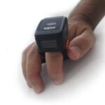Anello per scanner di codici a barre 1D/2D senza fili - Indicatore LED, cicalino e vibrazione - Modalità inventario - Velocità 100 volte al secondo - Colore nero - immagine 3