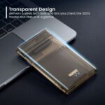 Ewent Custodia esterna USB 3.2 - Installazione senza attrezzi - Plug and Play - SATA 2,5" - Colore trasparente - immagine 3