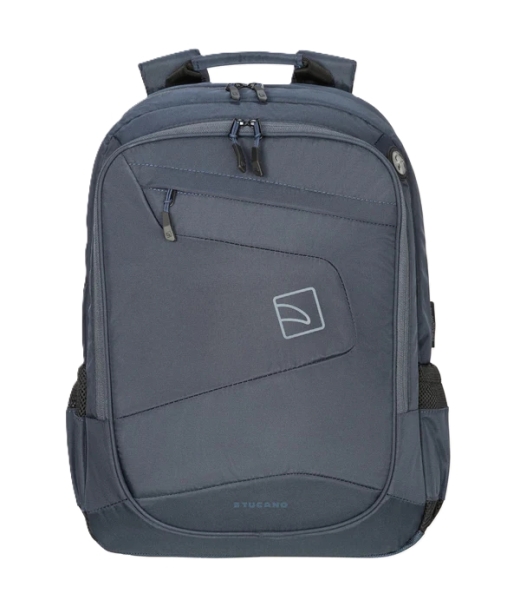 Zaino portatile Tucano Lato da 17" - Schienale e spallacci imbottiti - Doppio scomparto - Tasche per bottiglia e ombrello - Colore blu