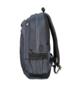 Zaino portatile Tucano Lato da 17" - Schienale e spallacci imbottiti - Doppio scomparto - Tasche per bottiglia e ombrello - Colore blu - immagine 4