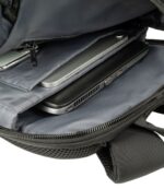 Zaino portatile Tucano Terras da 15,6" - Cinghia per trolley - Spallacci imbottiti - Tasca antifurto - Colore: nero - immagine 4