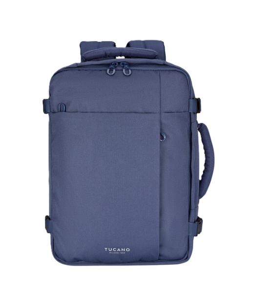 Tucano Tugo ML Zaino per laptop da 17" - Zaino da viaggio da cabina - Scomparto posteriore imbottito - Supporto per AirTag - Colore: blu