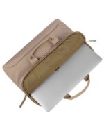 Tucano Smilza Borsa da trasporto portatile da 15,6" - Formato slim - Sistema antiurto - Doppia maniglia - Colore beige - immagine 5
