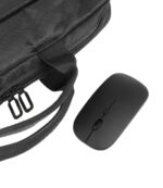Tucano Idea Borsa da trasporto per laptop da 15,6" + mouse wireless - Modello slim - Interno imbottito - Colore nero - immagine 4