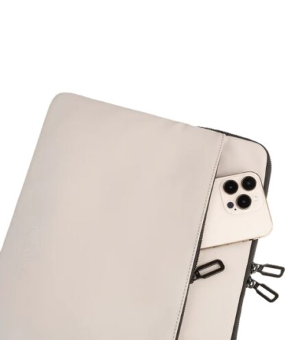 6" - Materiale gommato impermeabile - Tasca per accessori - Colore grigio
