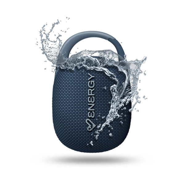 Energy Sistem EnergyClip Speaker 9W - Radio FM - Bluetooth 5.4 - True Wireless - IPX7 - USB e MicroSD - Colore blu