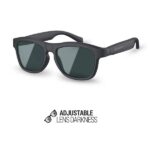 Energy Sistem LightFlex Music Occhiali da sole Bluetooth - Lenti polarizzate con protezione UV400 superiore - 2 livelli di oscurità - Riproduzione musicale - Microfono e assistente vocale - IPX5 - Controllo touch - Autonomia 5 ore - Colore nero