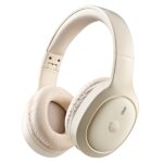 NGS Artica Tempest Cuffie Bluetooth 6.0 - Batteria rimovibile - Pieghevole - Autonomia fino a 80h - Colore beige