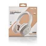 NGS Artica Tempest Cuffie Bluetooth 6.0 - Batteria rimovibile - Pieghevole - Autonomia fino a 80h - Colore beige - immagine 4