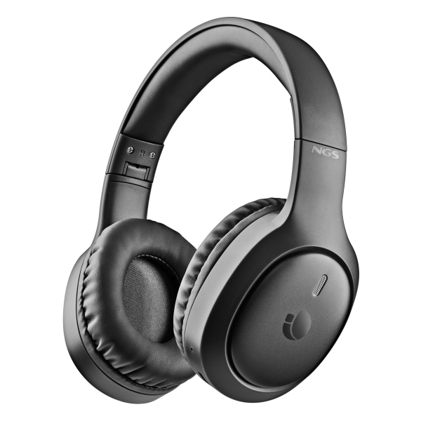 NGS Artica Tempest Cuffie Bluetooth 6.0 - Batteria rimovibile - Pieghevole - Autonomia fino a 80 ore - Colore nero