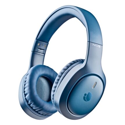 NGS Artica Tempest Cuffie Bluetooth 6.0 - Batteria rimovibile - Pieghevole - Autonomia fino a 80h - Colore blu