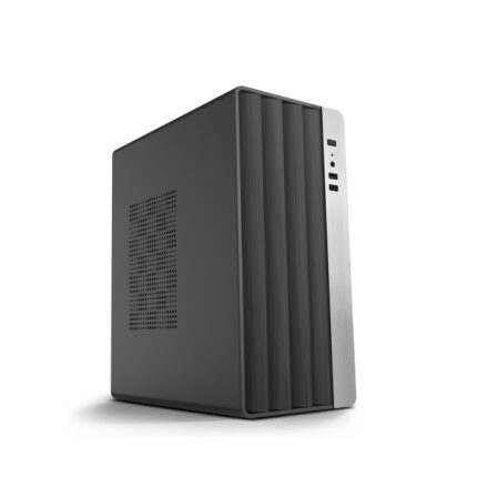 CoolBox M870 MicroATX Tower Case - 1 x USB C 3.1 1 x USB A 3.1 1 x Audio + Micro - Alimentazione 500W - Colore nero
