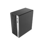 CoolBox M870 MicroATX Tower Case - 1 x USB C 3.1 1 x USB A 3.1 1 x Audio + Micro - Alimentazione 500W - Colore nero - immagine 4