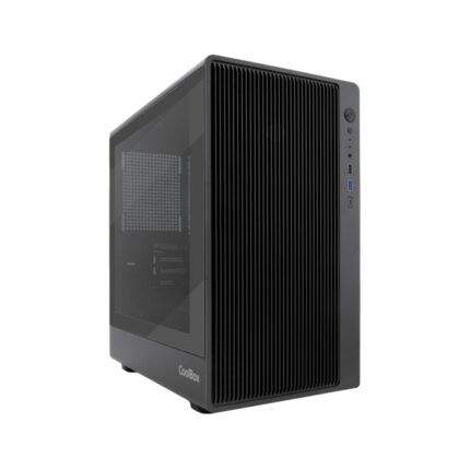 CoolBox Gaming GM350 Darkface MicroATX Tower Case - 1 x USB C 3.2 1 x USB A 3.2 1X USB A 2.0 1 x Audio + Micro - Colore nero