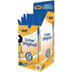 Bic Cristal Original Penna a sfera - Punta rotonda da 1,0 mm - Tratto 0,4 mm - Inchiostro a base di olio - Colore blu - immagine 4