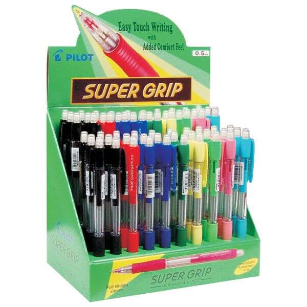 Pilot SuperGrip H185 Espositore da 60 portamine - Tratto 0 Pilot SuperGrip H185 Espositore da 60 portamine - Tratto 0