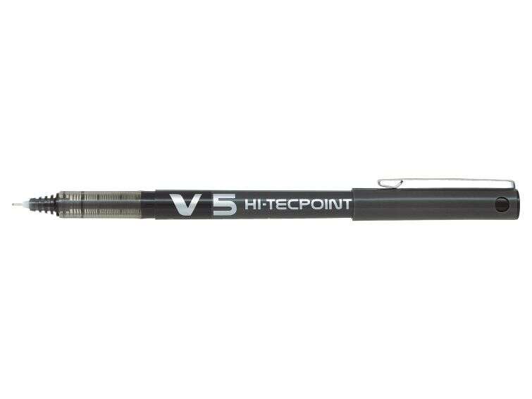 Pilot Penna a inchiostro liquido V5 HI-Tecpoint Rollerball - Punta a ago sottile da 0
