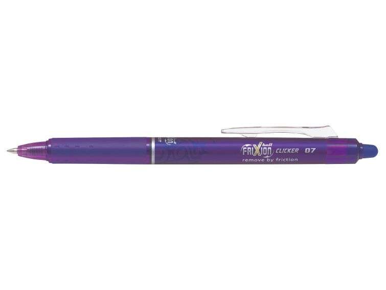 Pilot Frixion Clicker Penna gel cancellabile a scatto - Punta sferica 0