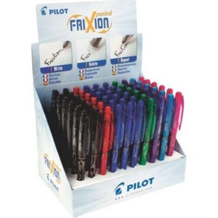 Pilot Frixion Point Espositore da 60 penne gel cancellabili - Punta fine 0