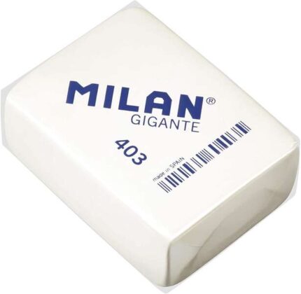 Milan 403 Gomma Gigante - Gomma a briciole - Gomma sintetica morbida - Colore bianco