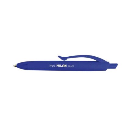 Milan P1 Touch Mini Penna a sfera retrattile - Punta rotonda 1 mm - Inchiostro a base di olio - Scrittura fluida - Colore blu