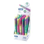 Milan Compact Sunset Espositore da 20 penne a sfera retrattili - Punta rotonda da 1 mm - Corpo multicolore pastello - Colore blu - immagine 2