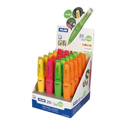 3 mm 2B grafite - Gomma Milan extra grande - Colori assortiti