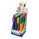 9 mm 2B grafite - Gomma Milan extra lunga - Colori assortiti