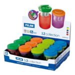 Milan Collection Espositore da 12 temperamatite con contenitore - Uso standard e maxi - Lama in acciaio - Colori assortiti - immagine 2