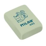 Milan 445 Confezione da 5 gomme da cancellare rettangolari - a forma di briciola di pane - gomma sintetica morbida - disegni per bambini - colori assortiti - immagine 2