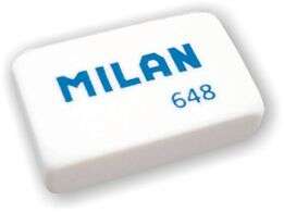 Milan Confezione da 5 gomme da cancellare + 3 gomme 648 Nata rettangolari + 2 gomme 430 quadrate - Colori assortiti