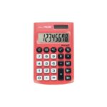 Milan Pocket Calcolatrice tascabile con display a 8 cifre - 3 tasti di memoria e radice quadrata - Tasti morbidi al tatto - Colore rosso - immagine 2