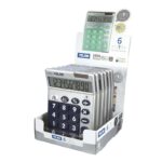 Milan Espositore da 6 calcolatrici a 10 cifre argento - Calcolatrice da tavolo - Tasti grandi - Tasto di correzione dell'immissione dati - Colori assortiti - immagine 2