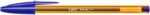 Bic Cristal Original Fine Penna a sfera - Punta rotonda da 0,8 mm - Tratto da 0,30 mm - Inchiostro a base di olio - Traslucida - Colore blu - immagine 4