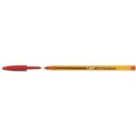 Bic Cristal Original Fine Penna a sfera - Punta rotonda da 0,8 mm - Tratto da 0,30 mm - Inchiostro a base di olio - Traslucida - Colore rosso - immagine 4