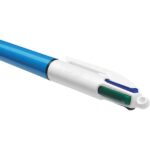0 mm - Inchiostro a base di olio - Corpo blu/bianco - 4 colori