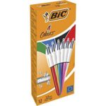 Bic 4 Colours Shine Penna a sfera retrattile - Punta media da 1,0 mm - Inchiostro a base di olio - Design metallizzato in colori assortiti - immagine 4