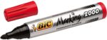 Bic Marking 2000 Ecolutions Pennarello permanente - Inchiostro a base alcolica - Ecologico - Asciugatura rapida - Colore rosso - immagine 2