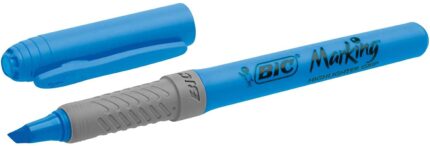 Bic Highlighter Grip Evidenziatore fluorescente - Inchiostro a base d'acqua - Punta smussata - Tratto tra 1