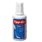 Tipp-Ex Rapid Liquido Correttore 20 ml - Formula ad asciugatura rapida - Applicatore in schiuma