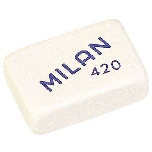 Milan 420 Gomma da cancellare rettangolare - a forma di briciola di pane - gomma sintetica morbida - colori assortiti Milan 420 Gomma da cancellare rettangolare - a forma di briciola di pane - gomma sintetica morbida - colori assortiti