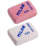 Milan 420 Gomma da cancellare rettangolare - a forma di briciola di pane - gomma sintetica morbida - colori assortiti - immagine 2