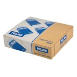 Milan 4020 Gomma da cancellare rettangolare - a forma di briciola di pane - gomma sintetica morbida - fascetta di cartone blu - confezionata singolarmente - colore bianco - immagine 2